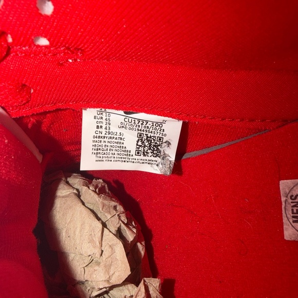 Nike Dunk Low Style Red & White Sneakers St John - Picture 5 of 8